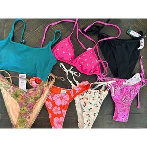 Target Brands 7 Piece Swim Separates Bikini Bundle Size Small New